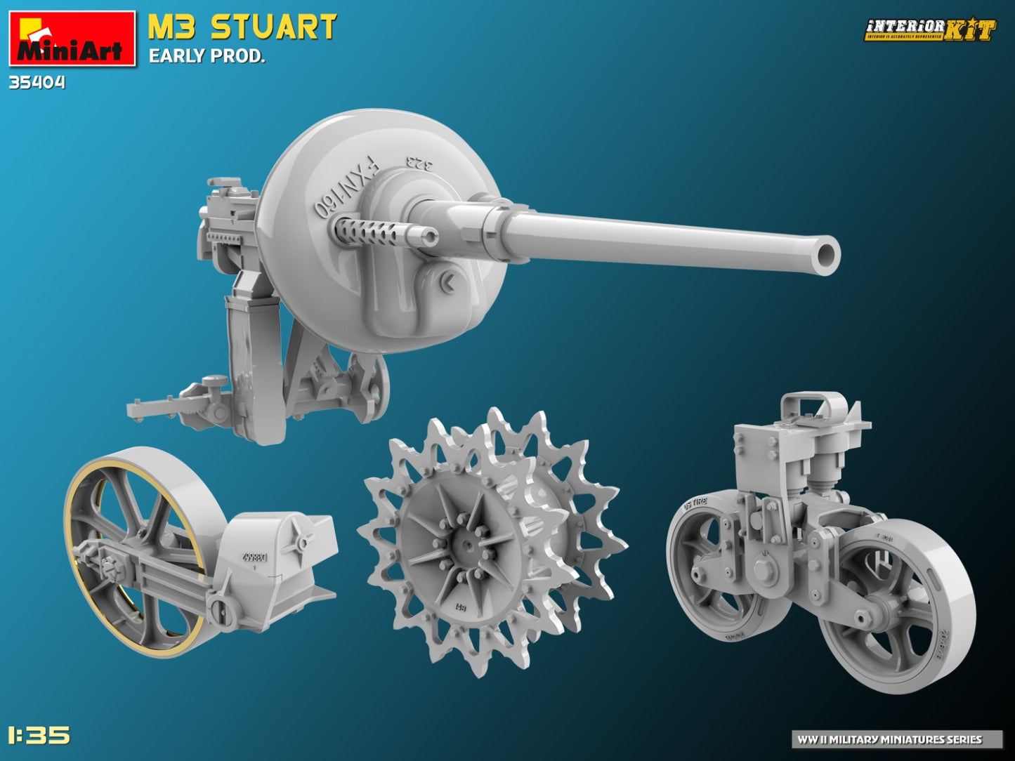 MiniArt 1/35 M3 Stuart Early Prod. Interior Kit