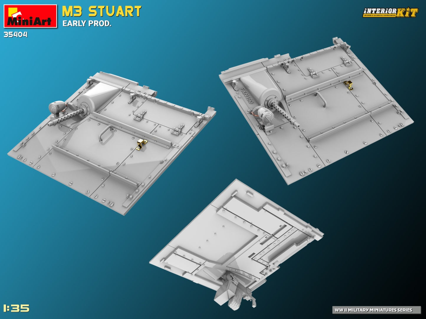 MiniArt 1/35 M3 Stuart Early Prod. Interior Kit