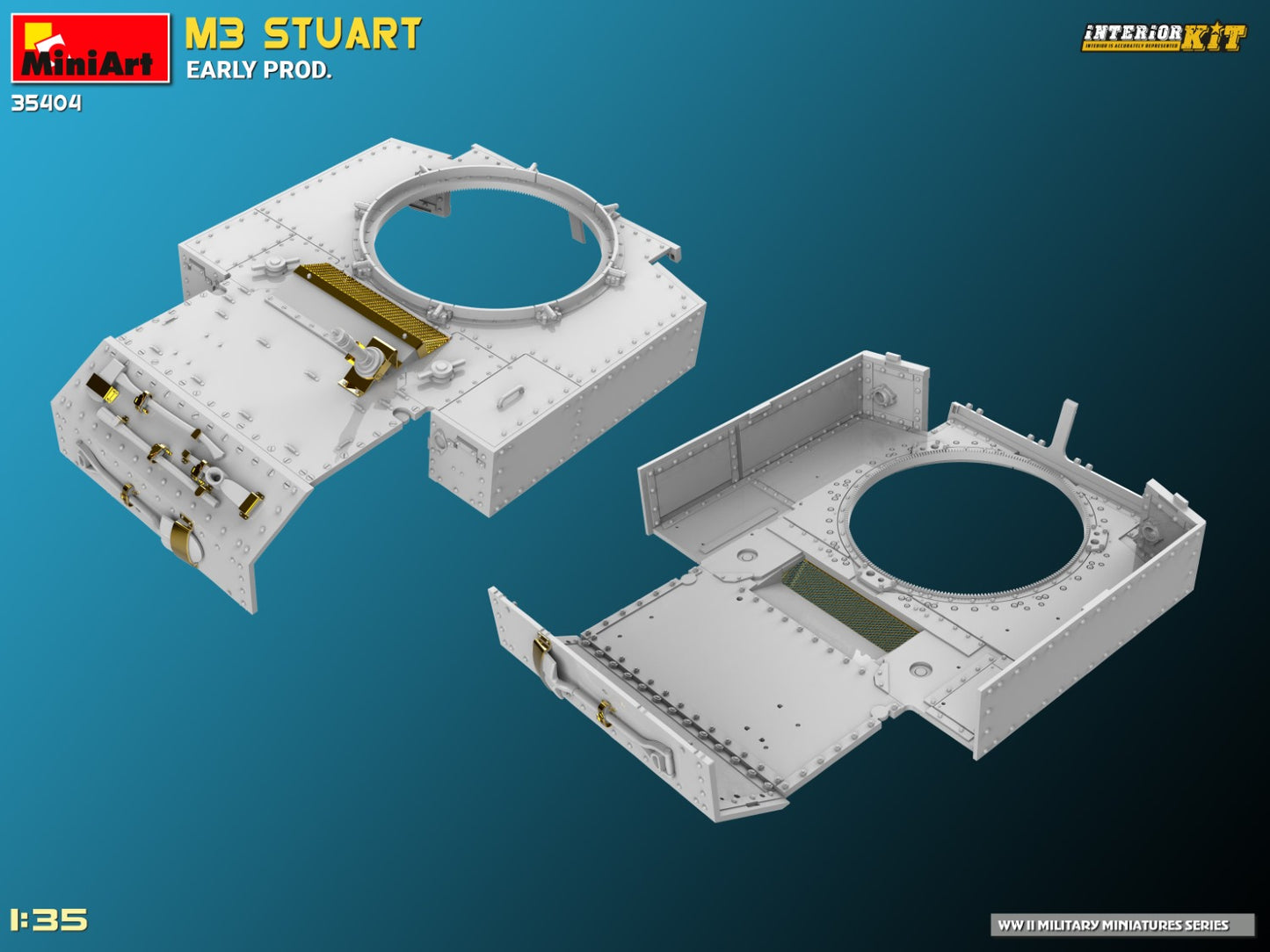 MiniArt 1/35 M3 Stuart Early Prod. Interior Kit