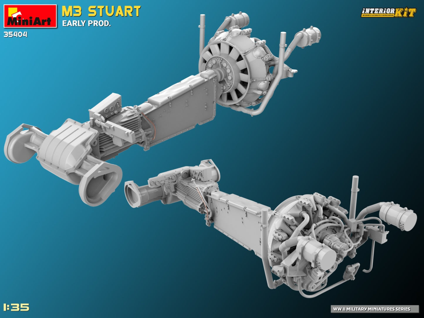MiniArt 1/35 M3 Stuart Early Prod. Interior Kit