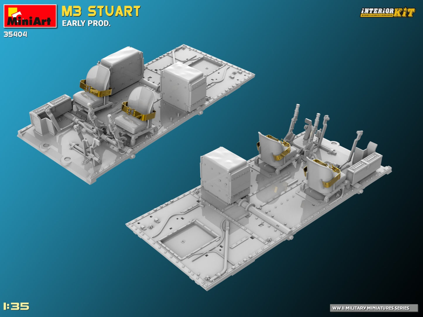 MiniArt 1/35 M3 Stuart Early Prod. Interior Kit