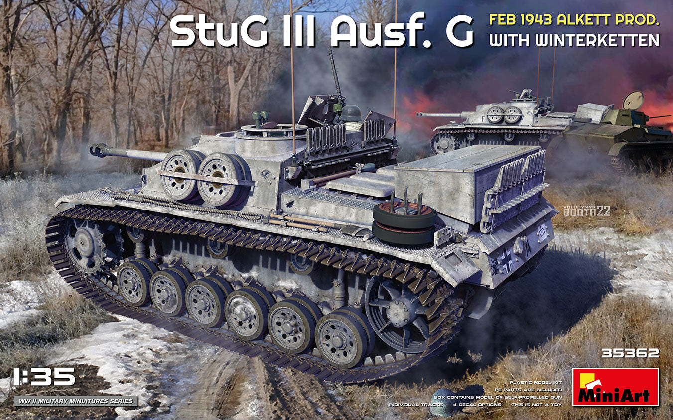 MiniArt 1/35 StuG III Ausf. G Feb 1943 Alkett Prod. with Winterketten
