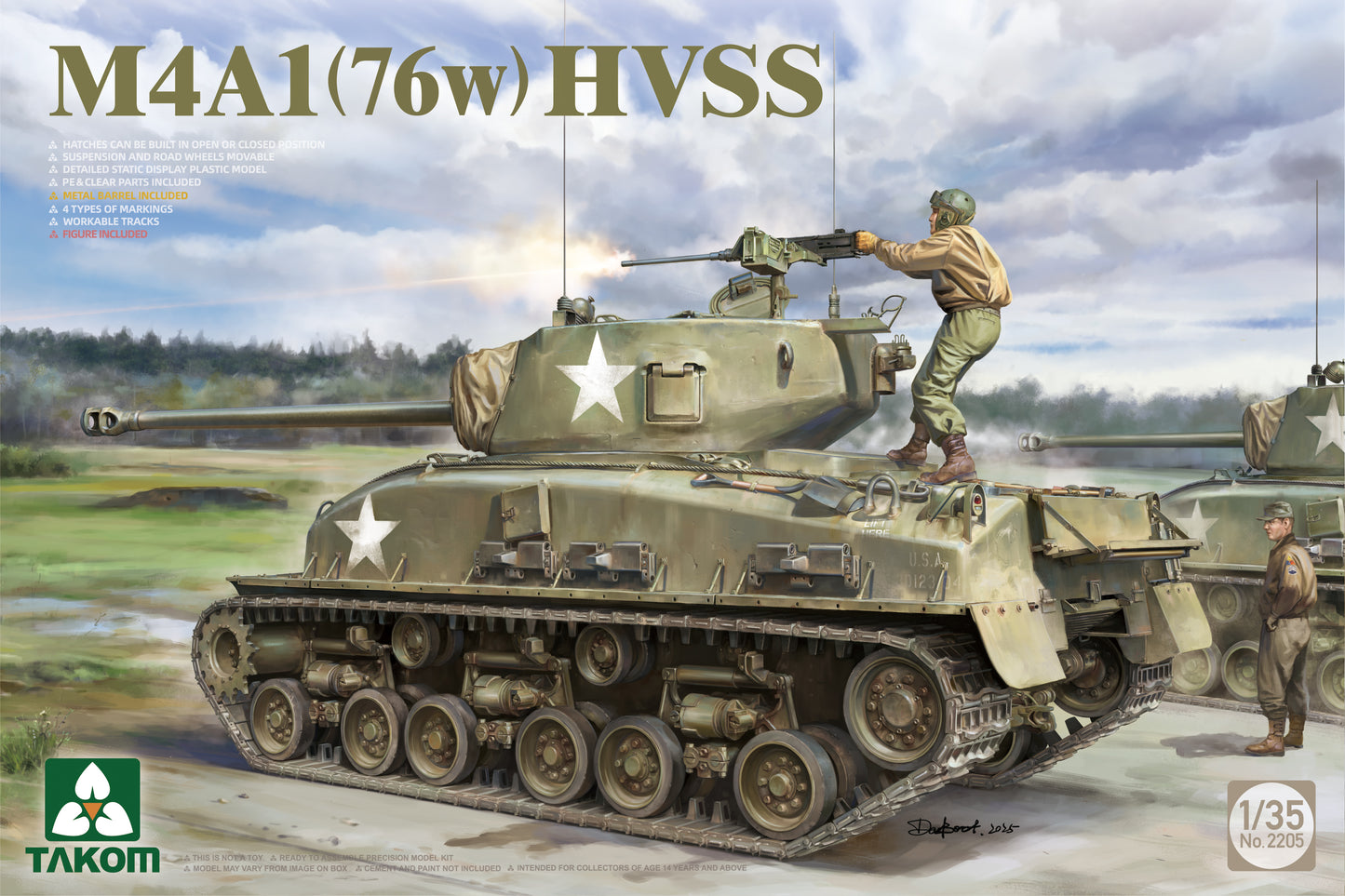 Takom 1/35 M4A1(76w) HVSS