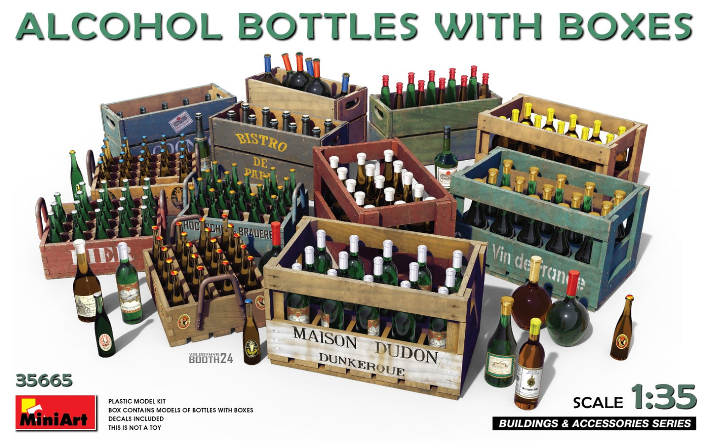 MiniArt 1/35 Alcohol Bottles w/Boxes