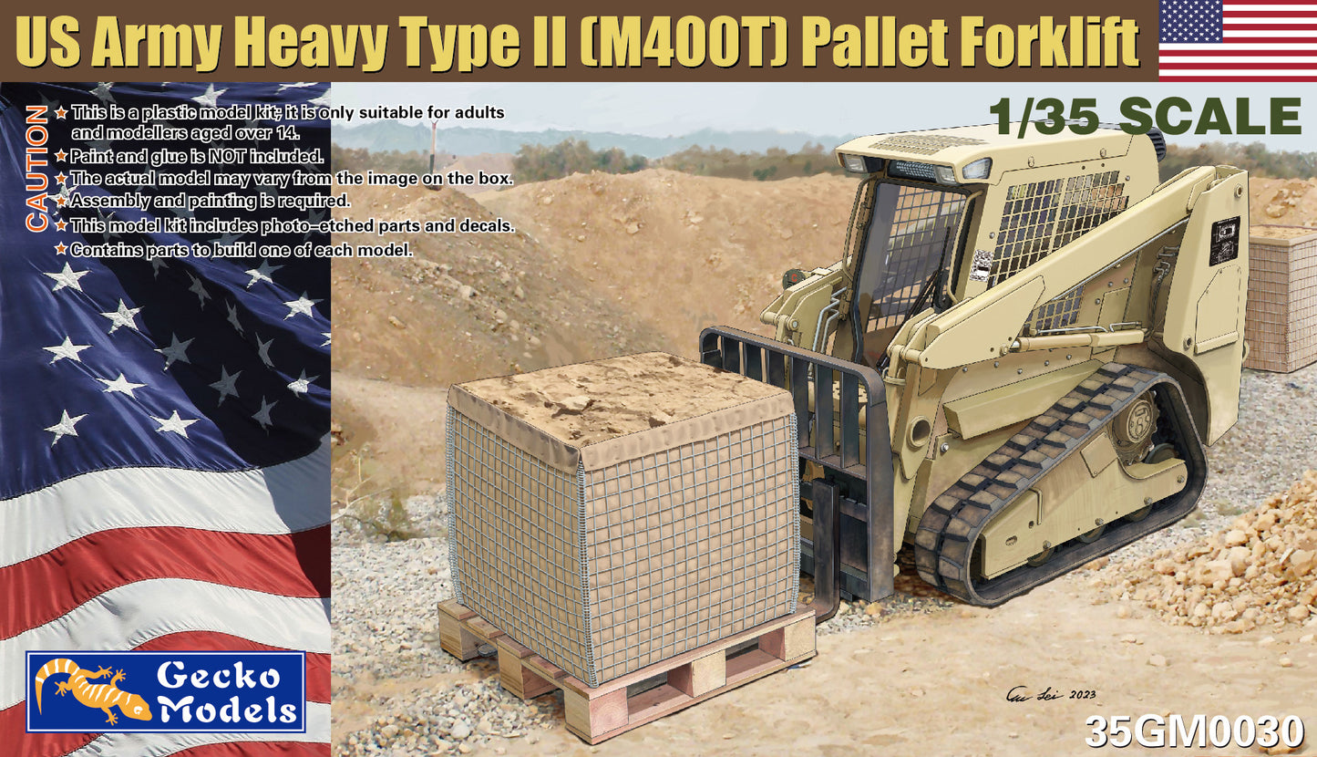 Gecko 1/35 US Army Heavy Type II (M400T) Pallet Forklifts