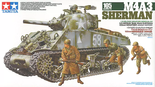 Tamiya 1/35 M4A3 Sherman 105mm Howitzer