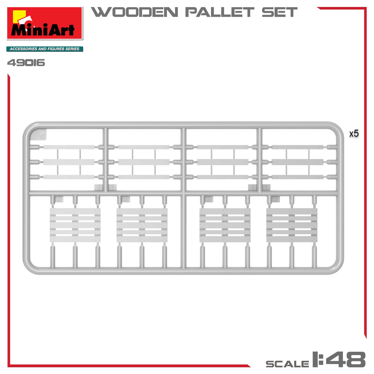 MiniArt 1/48 Wooden Pallet Set