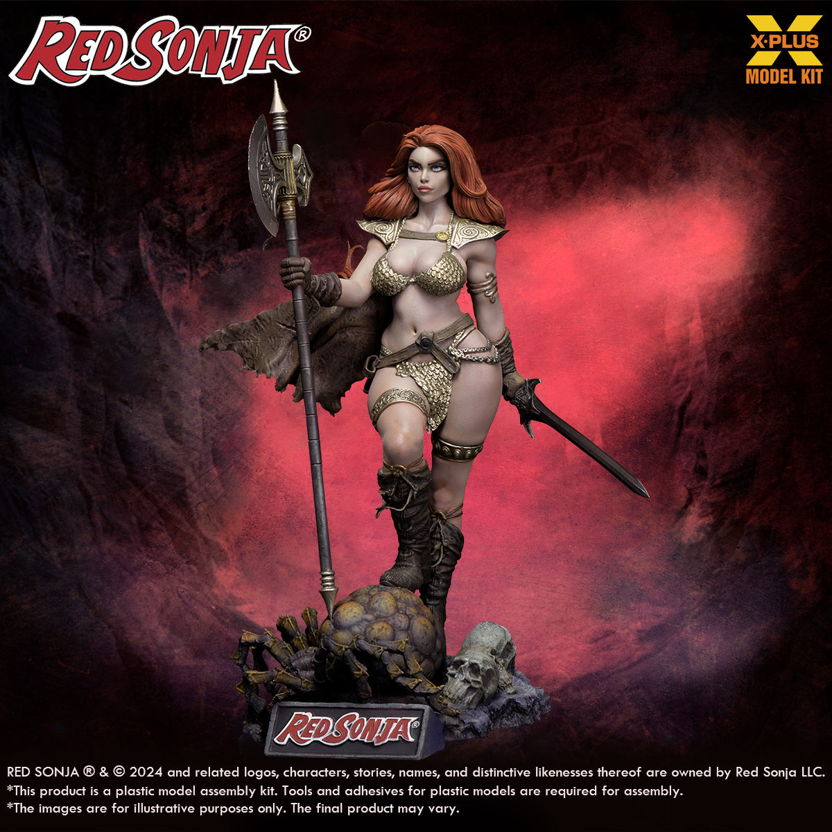 X-Plus 1/8 Scale Red Sonja Plastic Model Kit