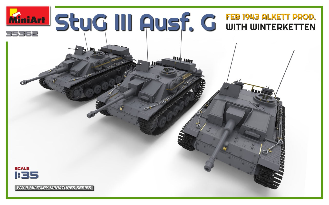 MiniArt 1/35 StuG III Ausf. G Feb 1943 Alkett Prod. with Winterketten