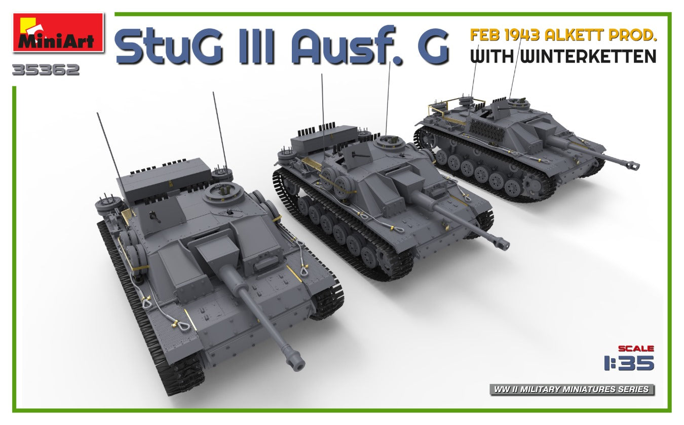 MiniArt 1/35 StuG III Ausf. G Feb 1943 Alkett Prod. with Winterketten