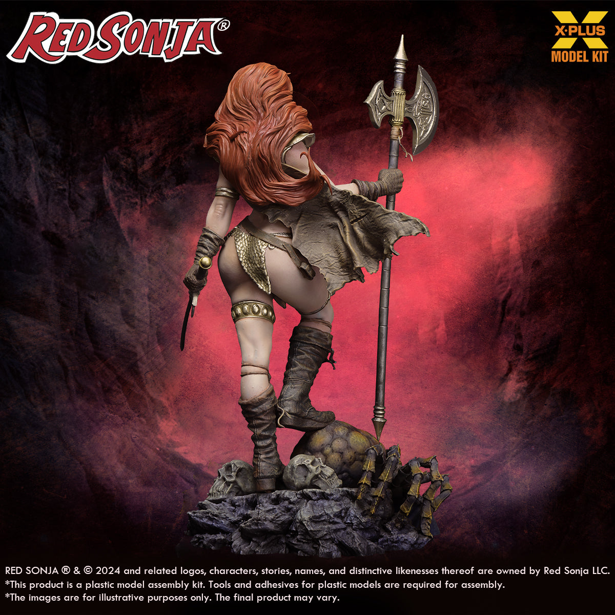 X-Plus 1/8 Scale Red Sonja Plastic Model Kit