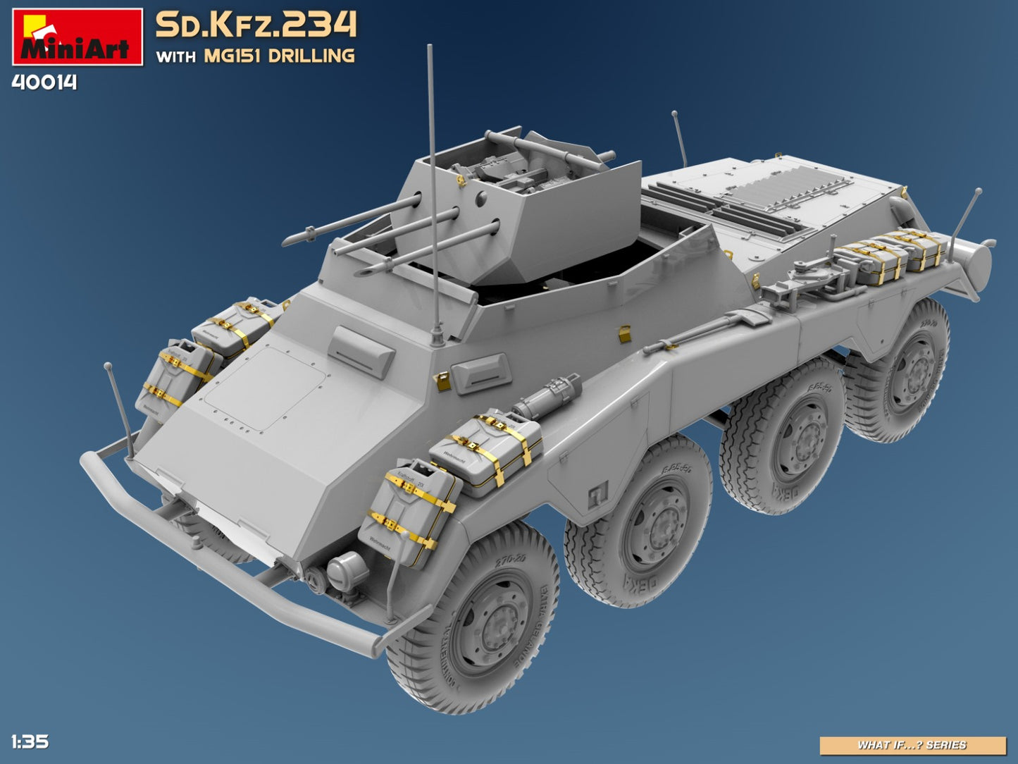 MiniArt 1/35 Sd.Kfz.234 with MG151 Drilling