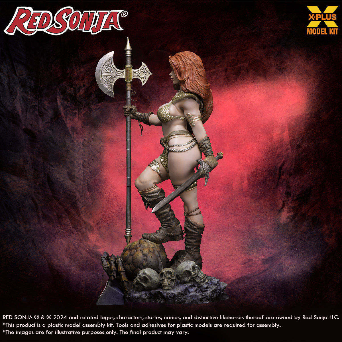 X-Plus 1/8 Scale Red Sonja Plastic Model Kit