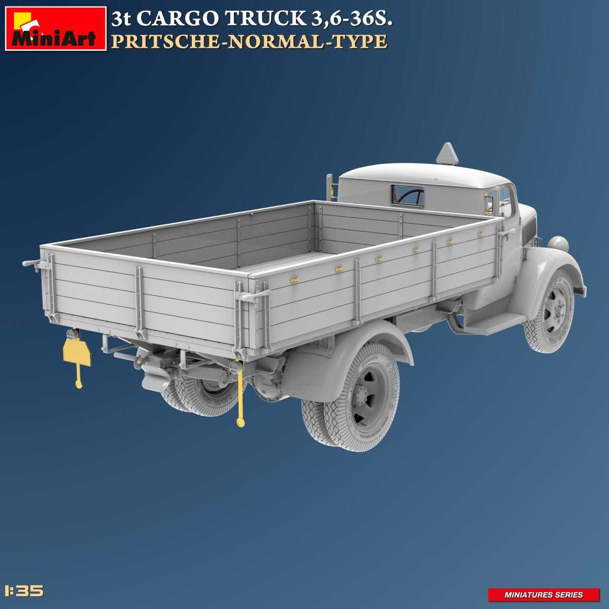 MiniArt 1/35 3T Cargo Truck 3,6-36S. Pritsche-Normal-Type