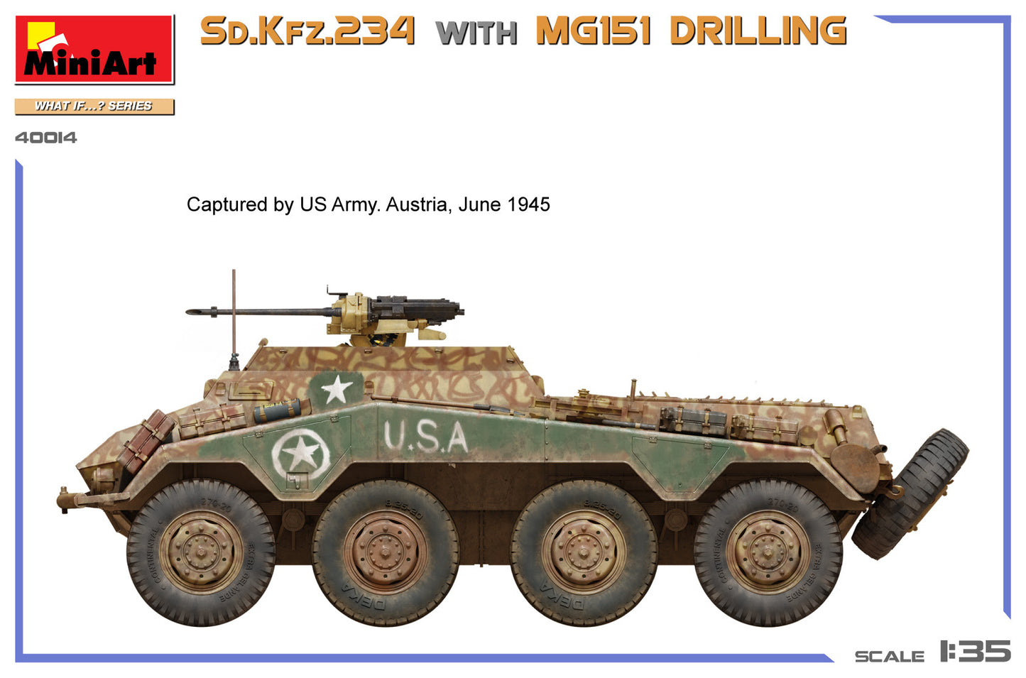 MiniArt 1/35 Sd.Kfz.234 with MG151 Drilling