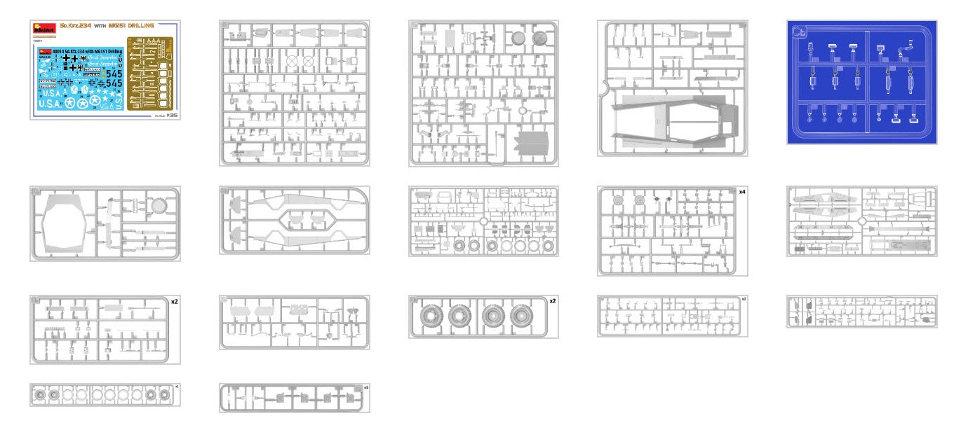 MiniArt 1/35 Sd.Kfz.234 with MG151 Drilling