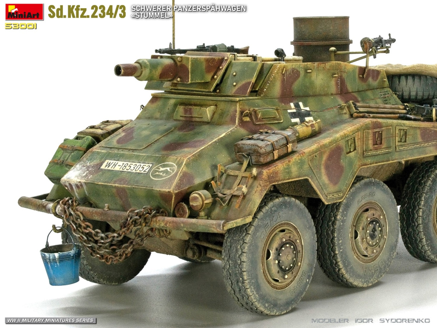 MiniArt 1/35 Sd.Kfz.234/3 Schwerer Panzerspahwagen <<Stummel>>