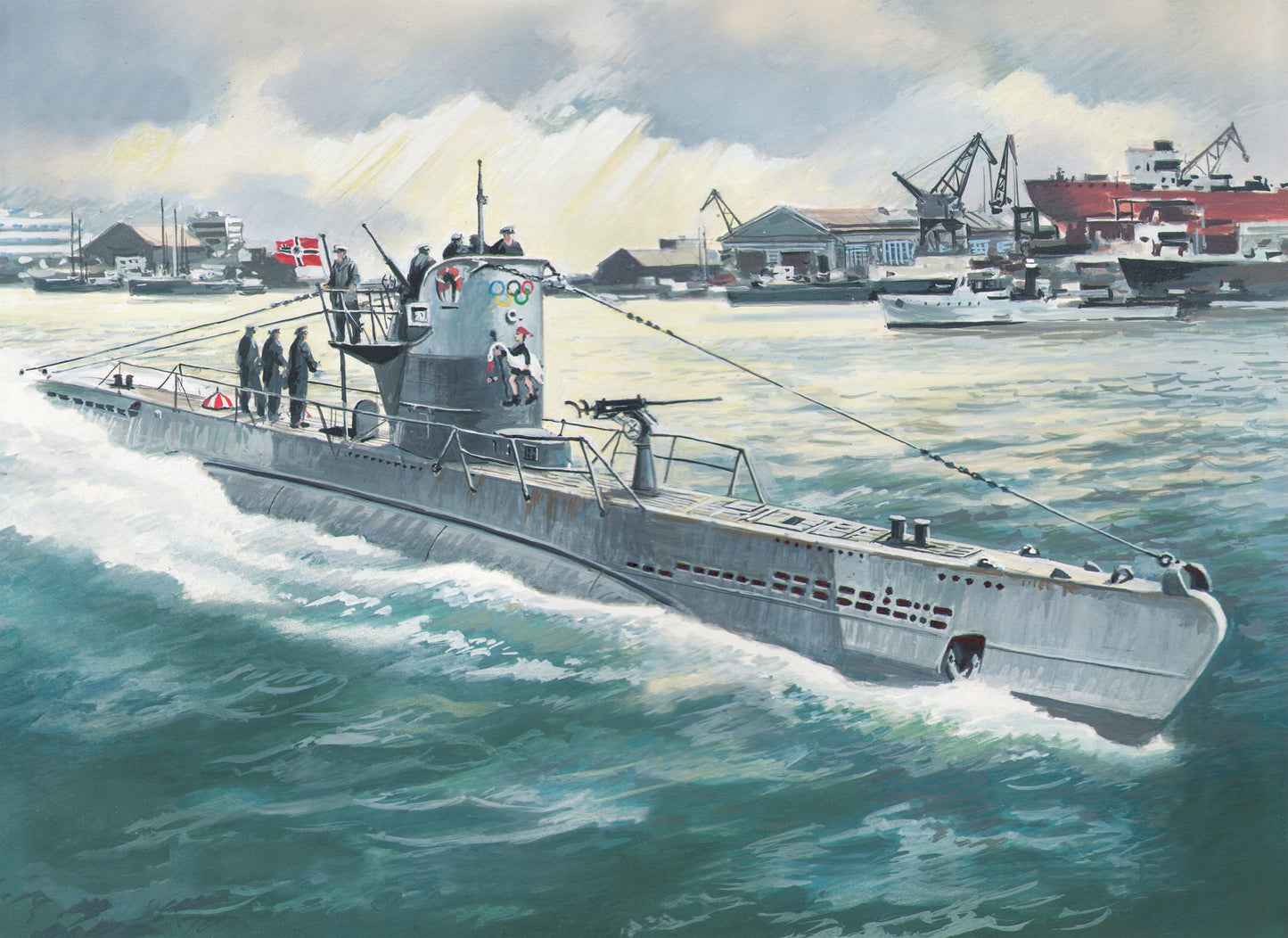 ICM 1/144 U-Boat Type IIB (1943) German Submarine