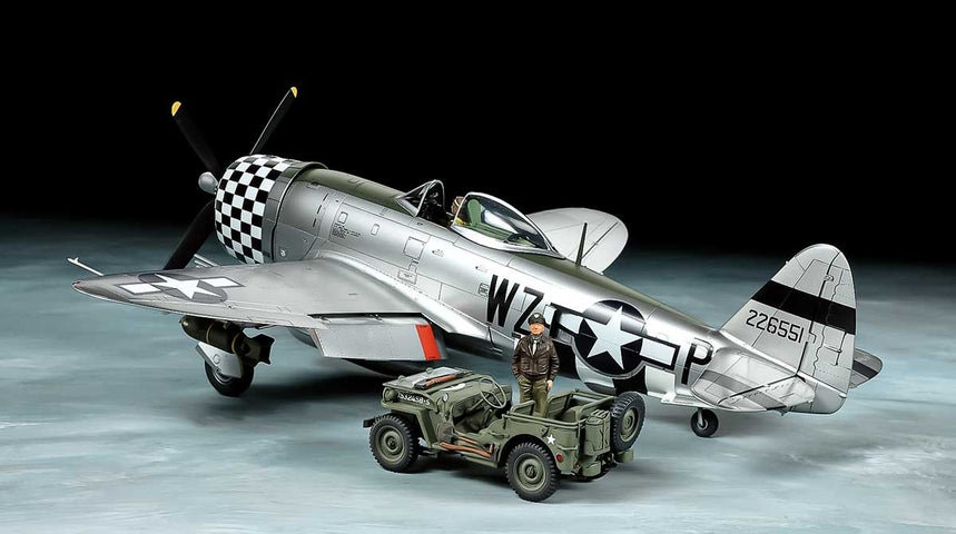Tamiya 1/48 P-47D Bubbletop w/1/4-ton 4x4