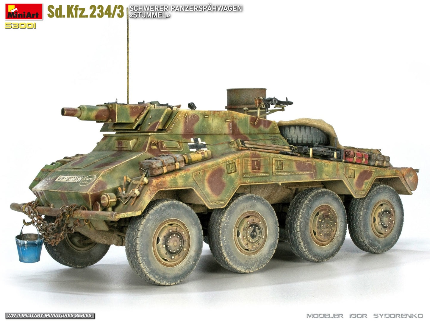 MiniArt 1/35 Sd.Kfz.234/3 Schwerer Panzerspahwagen <<Stummel>>