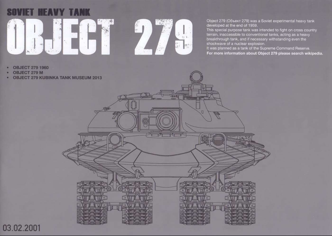 Takom 1/35 Soviet Heavy Tank Object 279 (3 In 1)