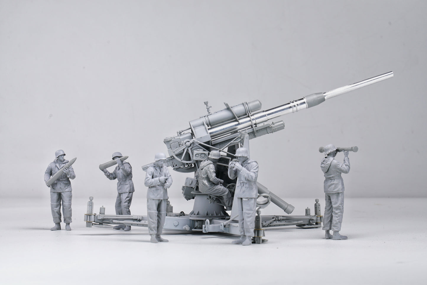 Border Model 1/35 German 88mm Gun Flak36 w/6 Anti-Aircraft Artillery Crew Members