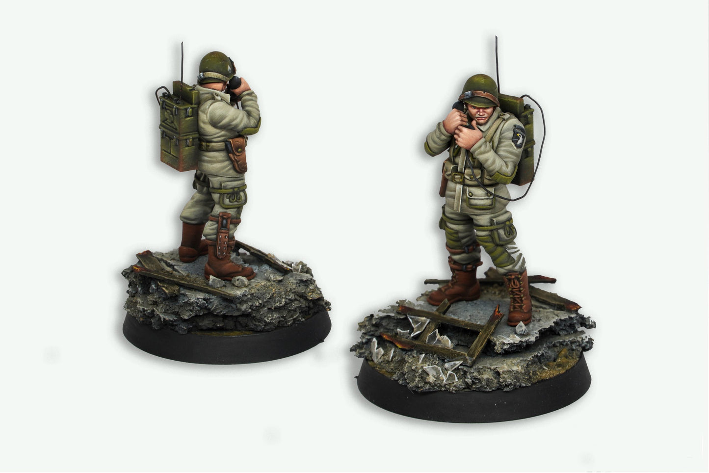 AK Interactive US Airborne Division D-Day Military Miniature Starter Set - 14 Colors & 1 Figure (Exclusive 101St Radio Operator)
