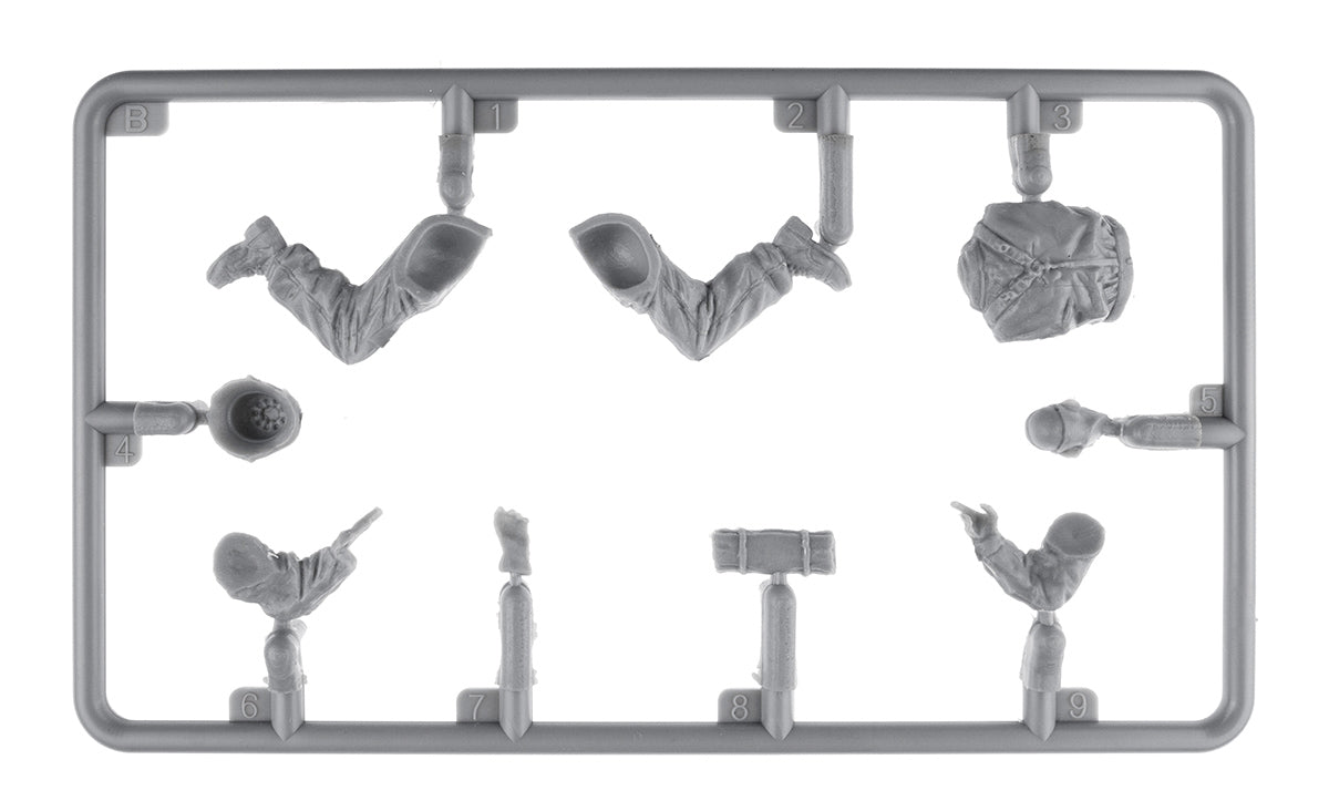 MiniArt 1/35 German Tank Riders Set 1. Resin Heads