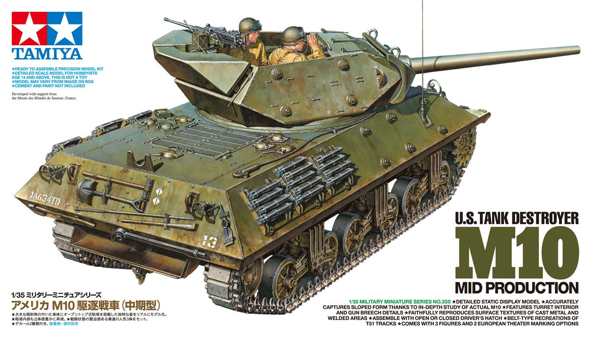 Tamiya 1/35 US Tank Destroyer M10 Mid Prod.