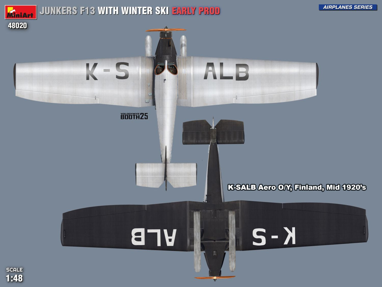 MiniArt 1/48 Junkers F13 with Winter Ski (Early Production) Airplane Series