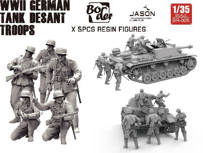 Border Model 1/35 WWII German Tank Desant Troops