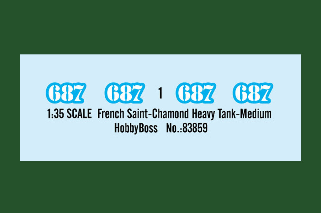Hobby Boss 1/35 French Saint-Chamond Heavy Tank - Medium