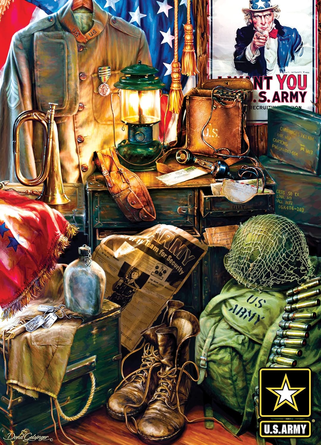 US Army: Men of Honor (Military Gear) Puzzle (1000pc)
