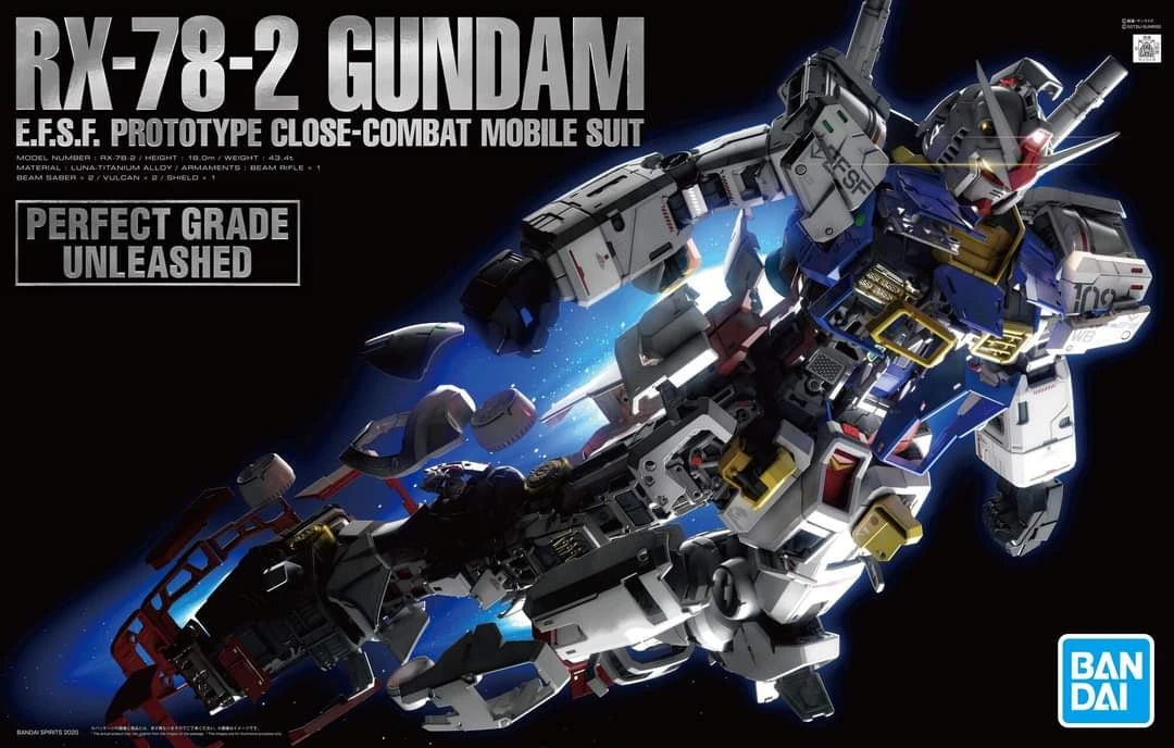 Bandai PG 1/60 Unleashed RX-78-2 Gundam "Mobile Suit Gundam"