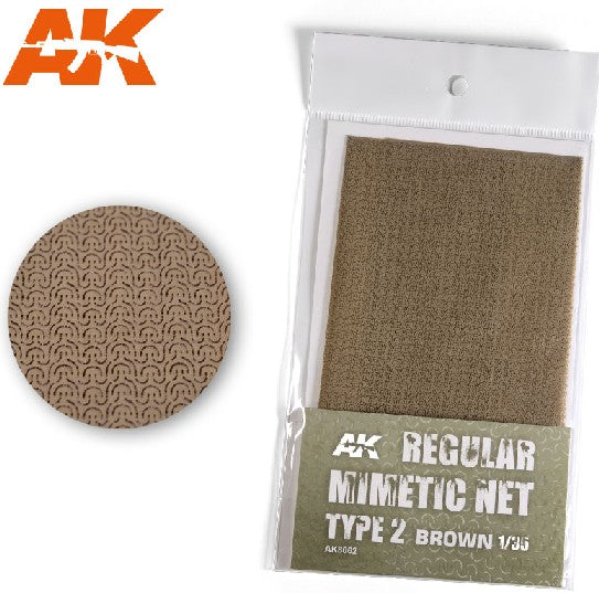 AK Interactive Regular Camouflage Net Type 2 Brown