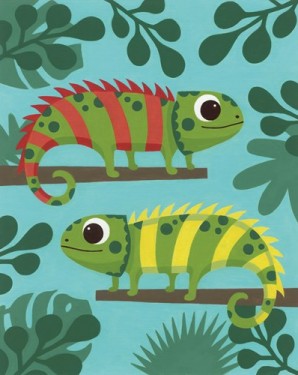 Iguanas Paint by Number