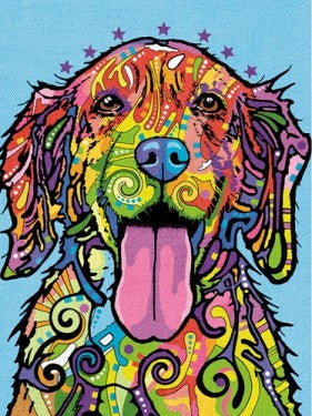Colorful Dog Pencil by Number