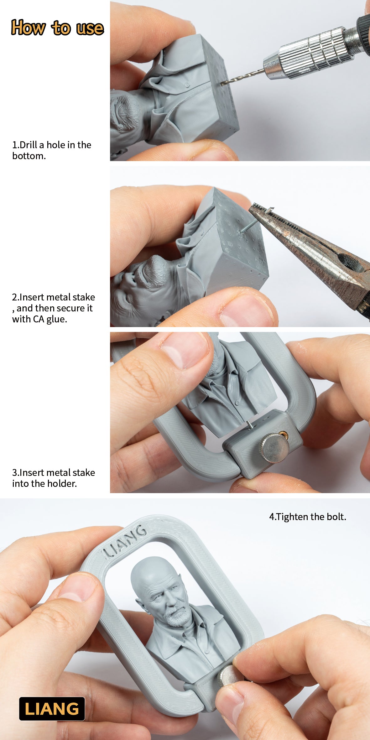 Liang Model - Model Work Holder - Standard (60x38mm)