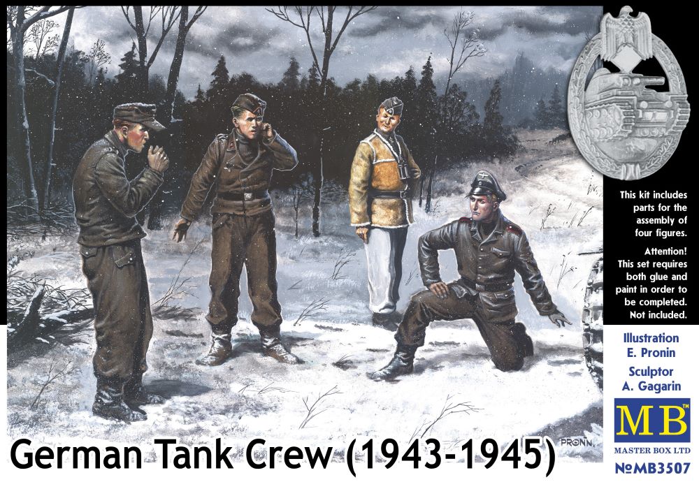 MASTER BOX 1/35 German tank crew (1943-1945) Kit No1