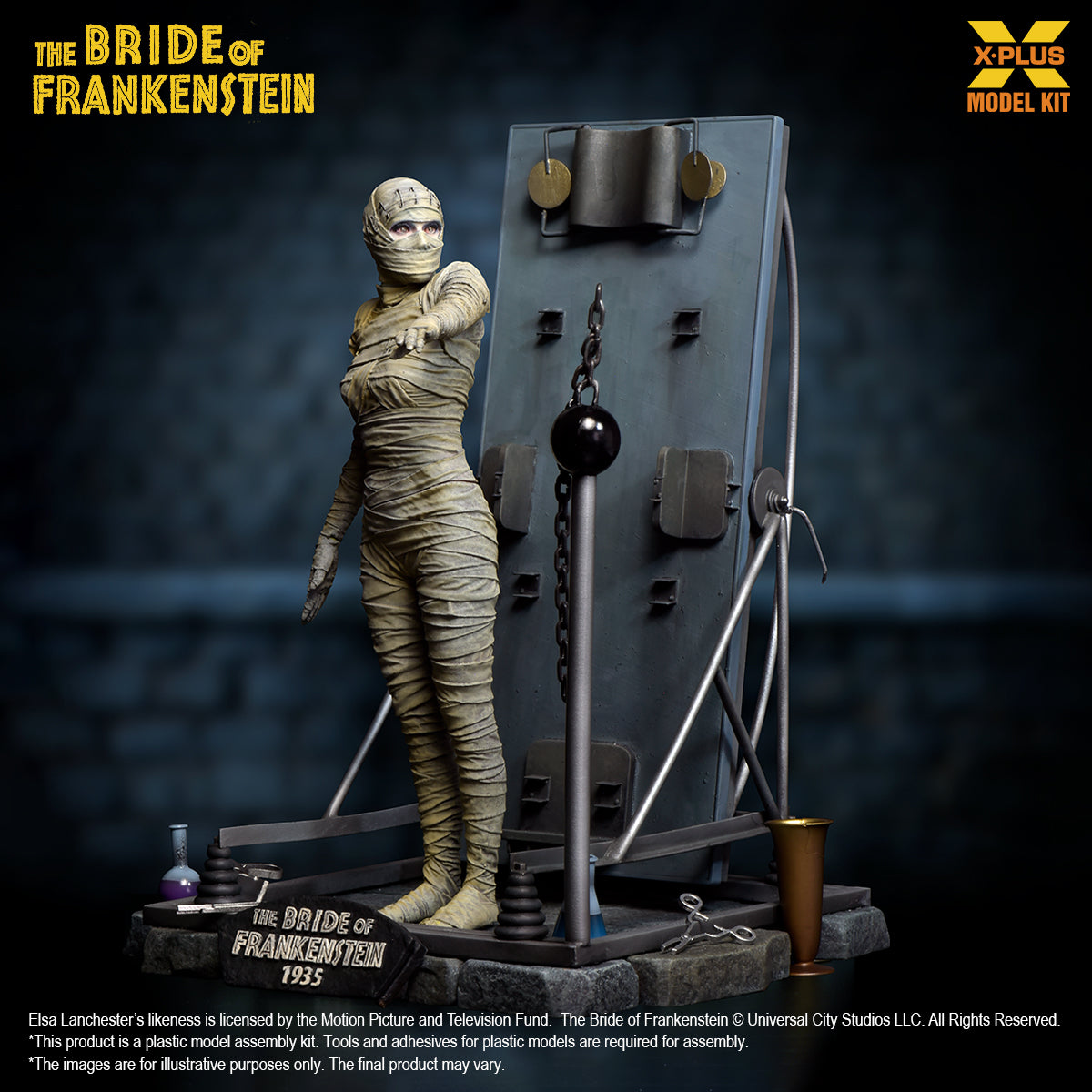 X-Plus 1/8 The Bride of Frankenstein  Plastic Model Kit