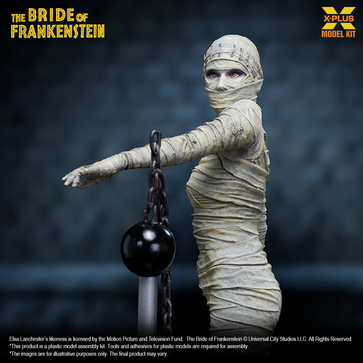 X-Plus 1/8 The Bride of Frankenstein  Plastic Model Kit