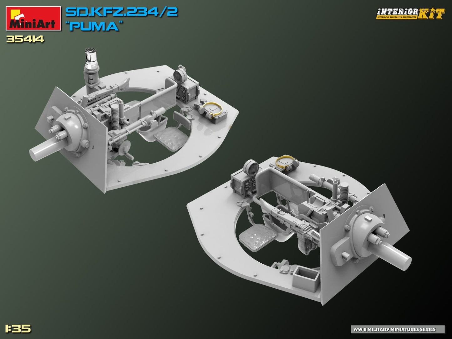 MiniArt 1/35 Sd.Kfz. 234/2 Puma. Interior Kit