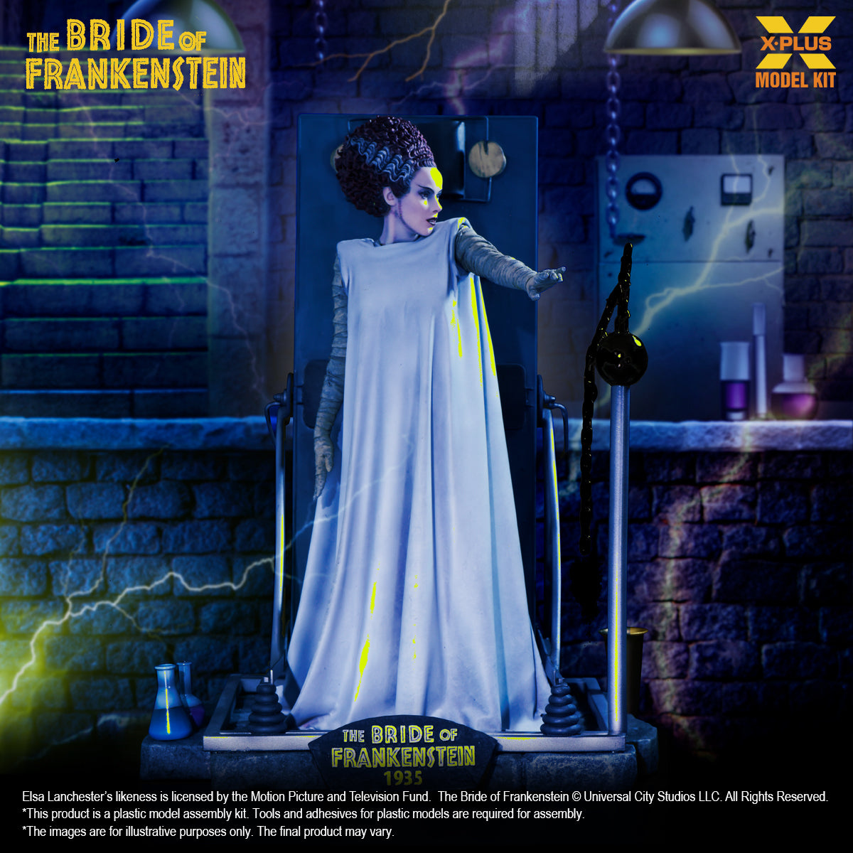 X-Plus 1/8 The Bride of Frankenstein  Plastic Model Kit