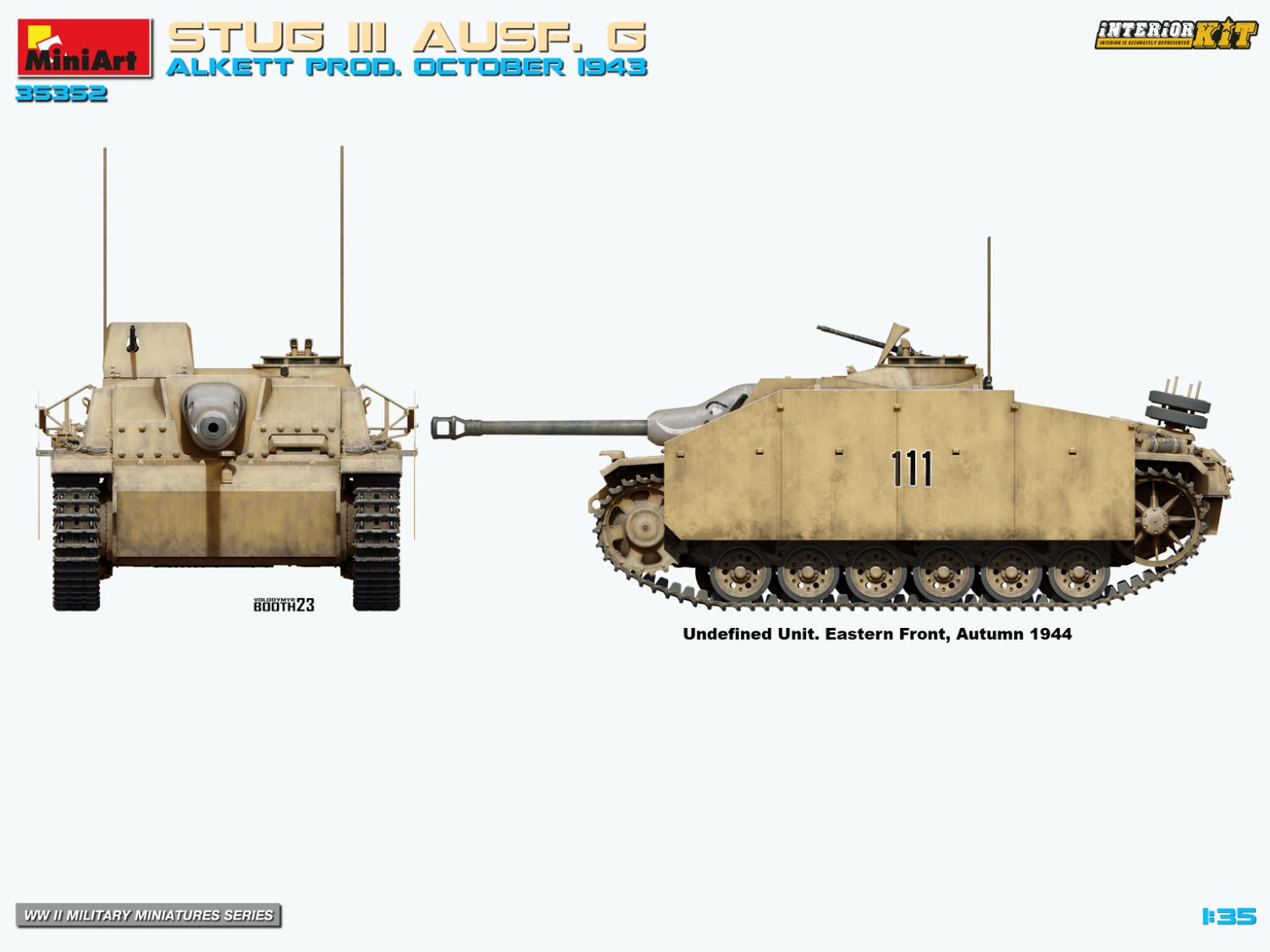 MiniArt 1/35 Stug III Ausf. G Alkett Prod. October 1943 Interior Kit