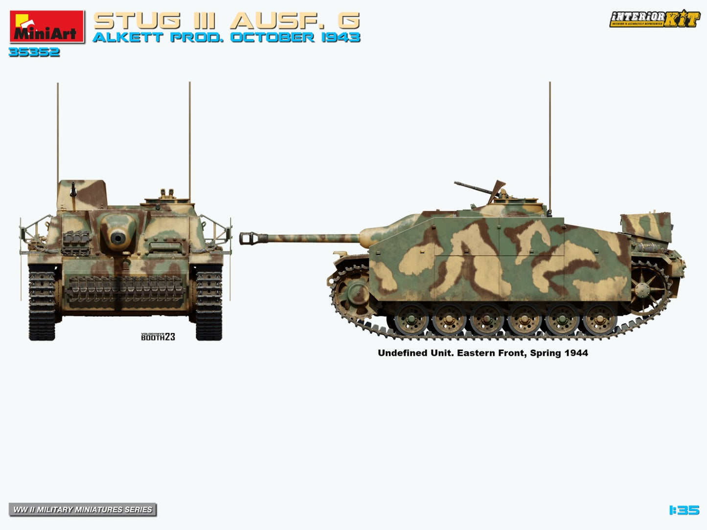 MiniArt 1/35 Stug III Ausf. G Alkett Prod. October 1943 Interior Kit