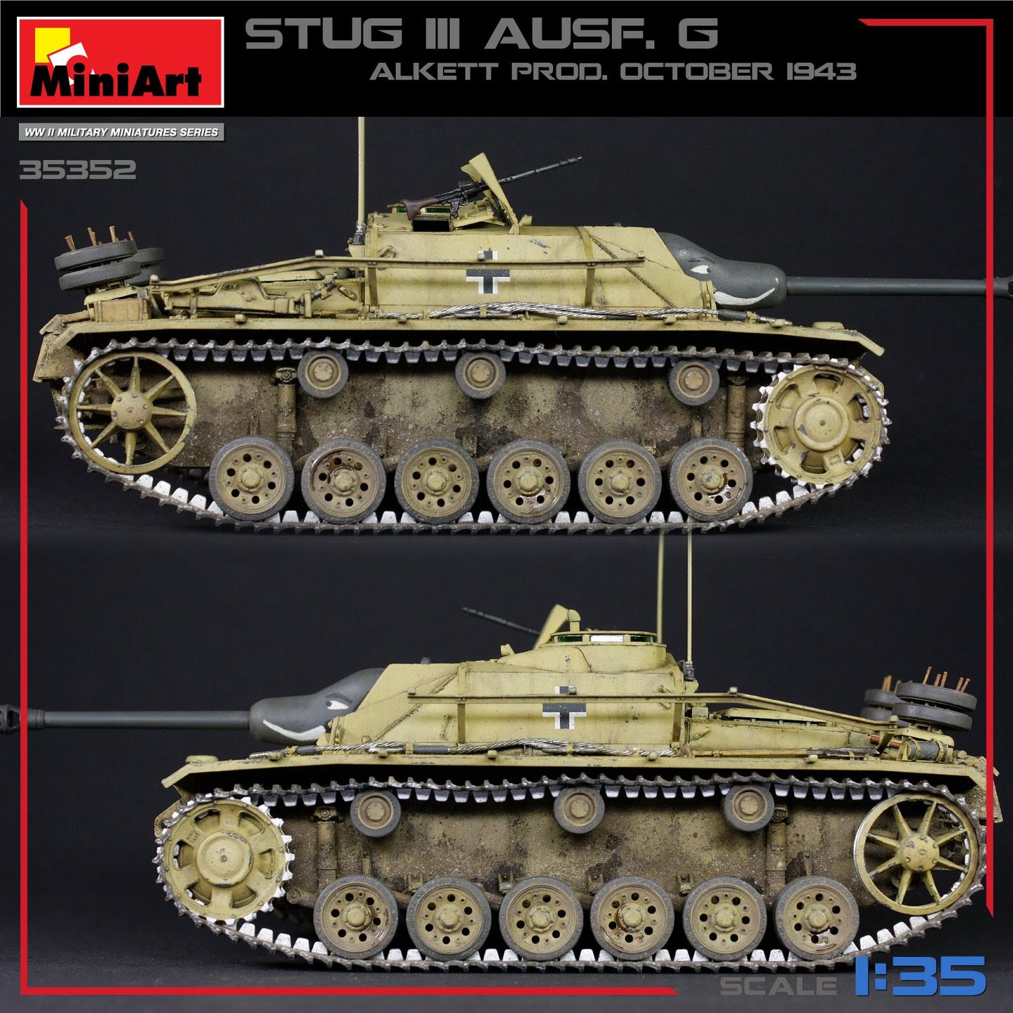 MiniArt 1/35 Stug III Ausf. G Alkett Prod. October 1943 Interior Kit