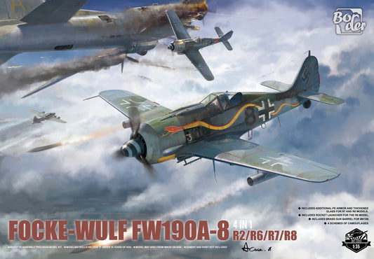 Border Model 1/35 Focke-Wulf FW190A-8 4 in 1 (R2/R6/R7/R8)