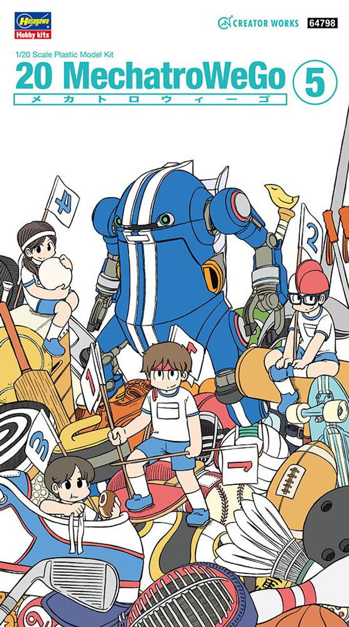 Hasegawa 1/20 Creator Works 20 MechatroWeGo No. 5, Sports Blue