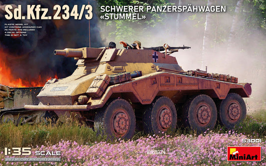 MiniArt 1/35 Sd.Kfz.234/3 Schwerer Panzerspahwagen <<Stummel>>