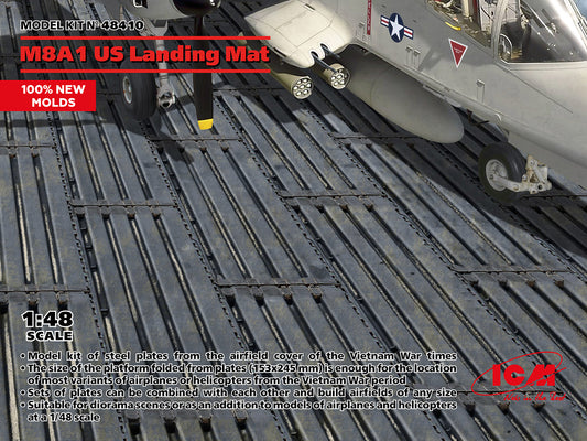 ICM 1/48 M8A1 US Landing Mat (153x245 mm) (Marston Mat)